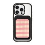 Pink Summer Stripes Snappy MagSafe Wallet