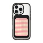Pink Summer Stripes Snappy MagSafe Wallet