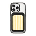 Yellow Stripes Snappy MagSafe Wallet