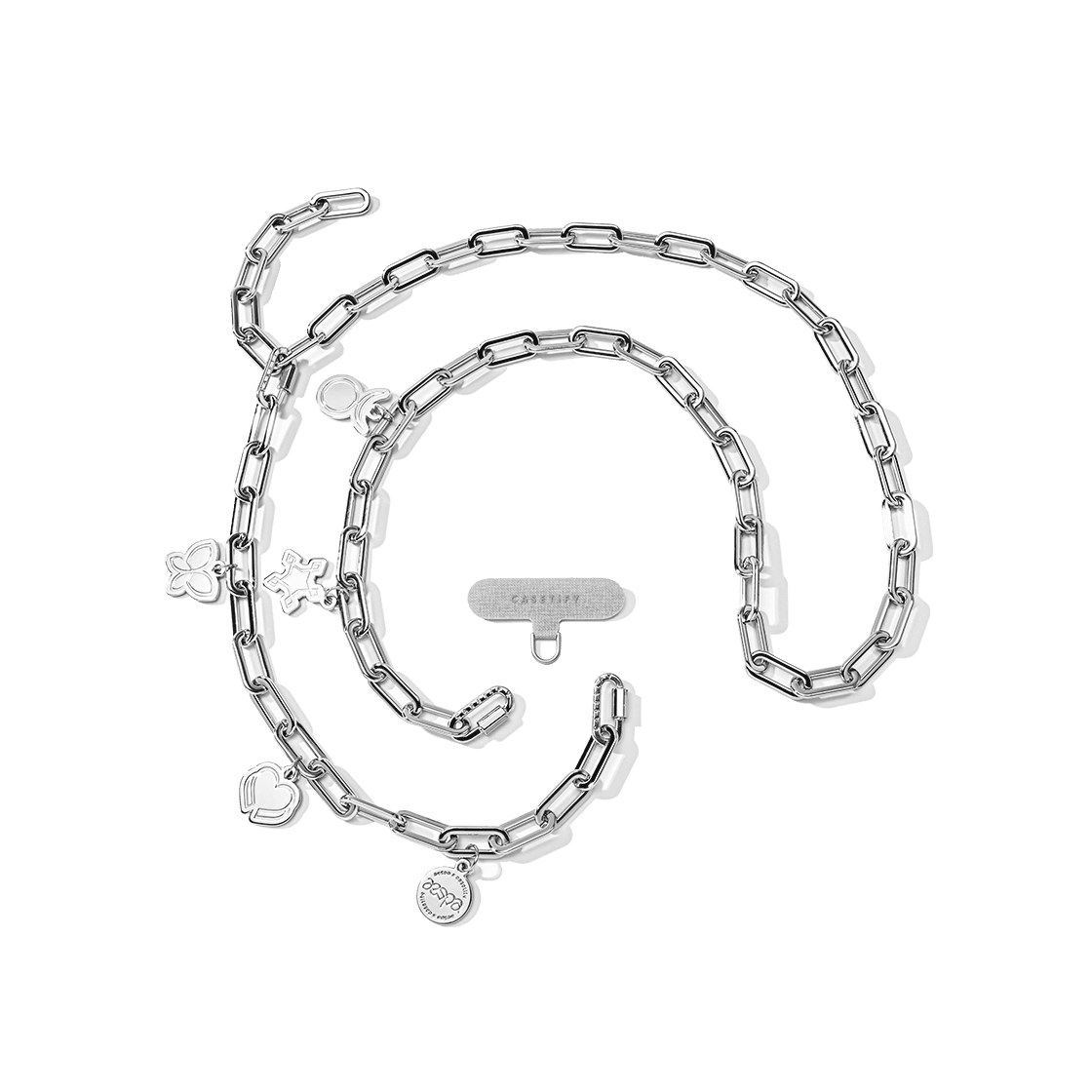 970fef0d61962f16d92d59968900c80c.png aespa Metal Charm Chain Phone Strap - Image 1